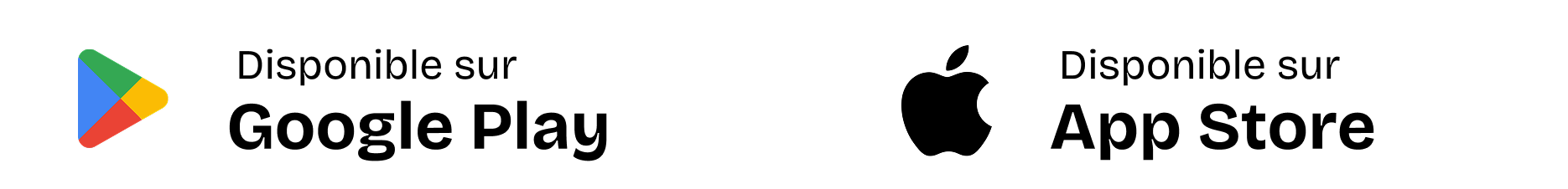 App Store and Google Play buttons